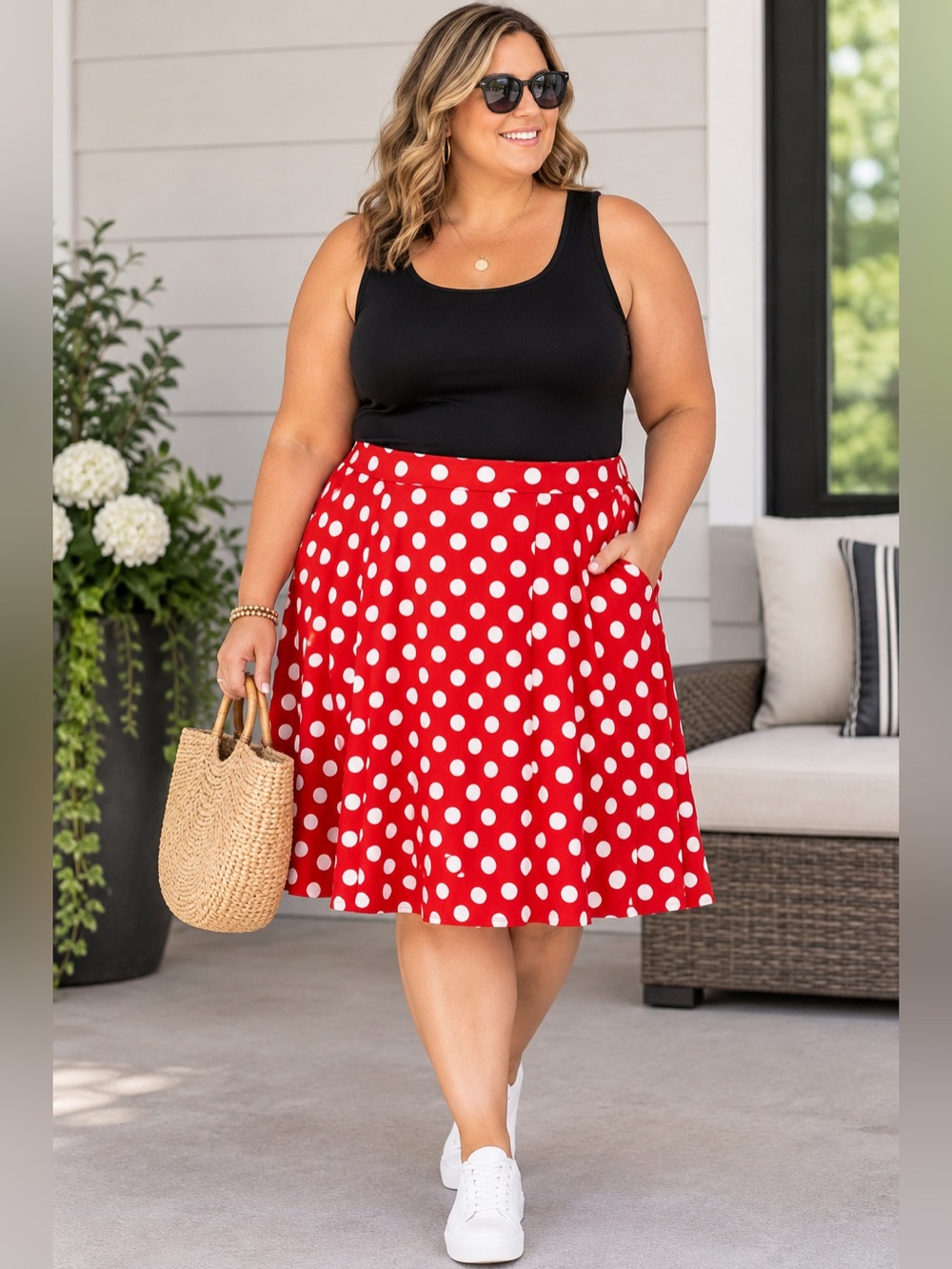 Red Polka Dot Skirt (Minnie Inspired!)